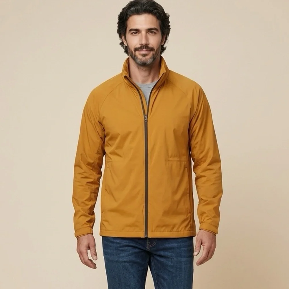 NWOT NIKE Men’s AeroShield Full Zip Golf Jacket - Gold Yellow - Size XL